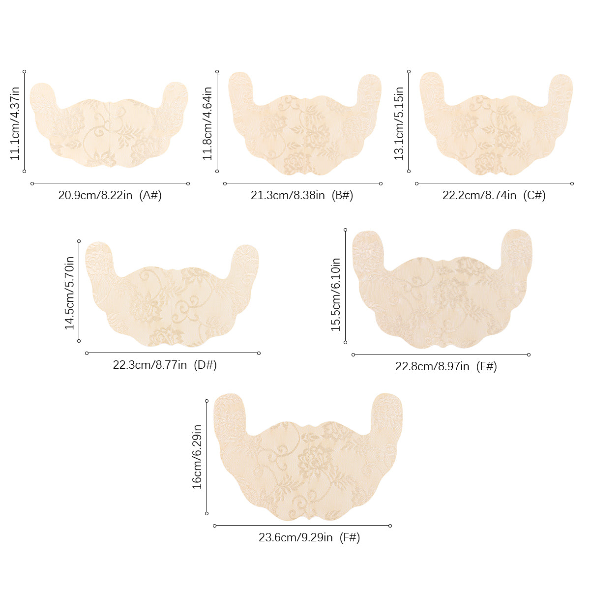 U Shaped Instant Breast Lift Tape - Lace